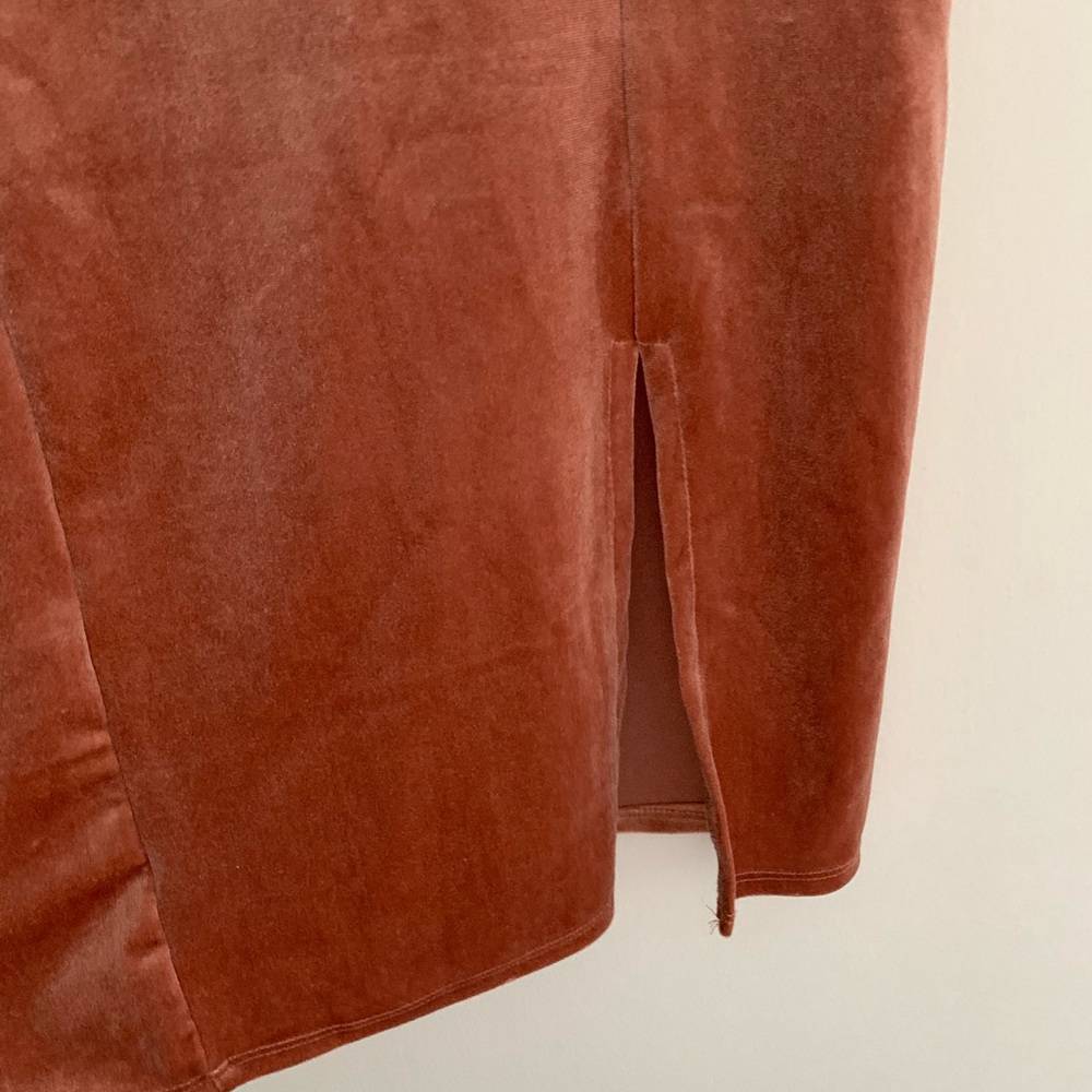 Velvet Midi Slip Dress - Picture 2 of 3
